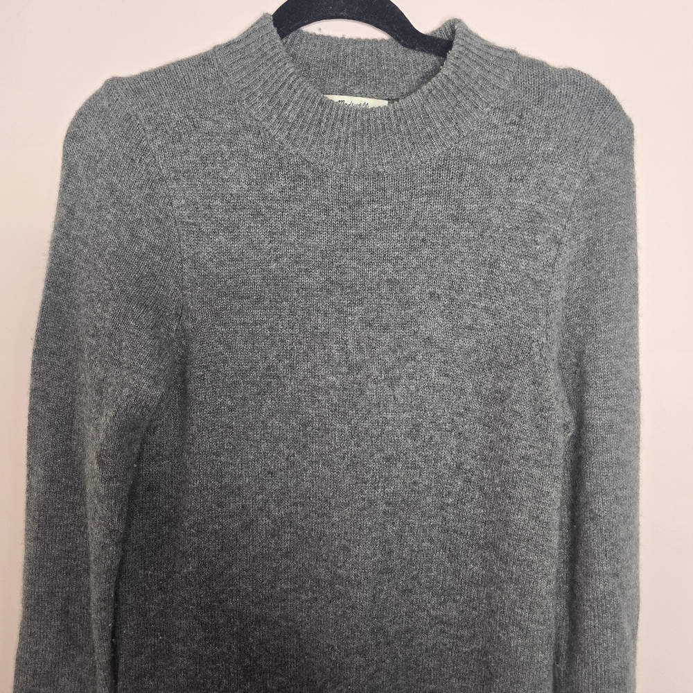 Madewell Cashmere Midi Sweater-Dress Grey - Picture 4 of 5